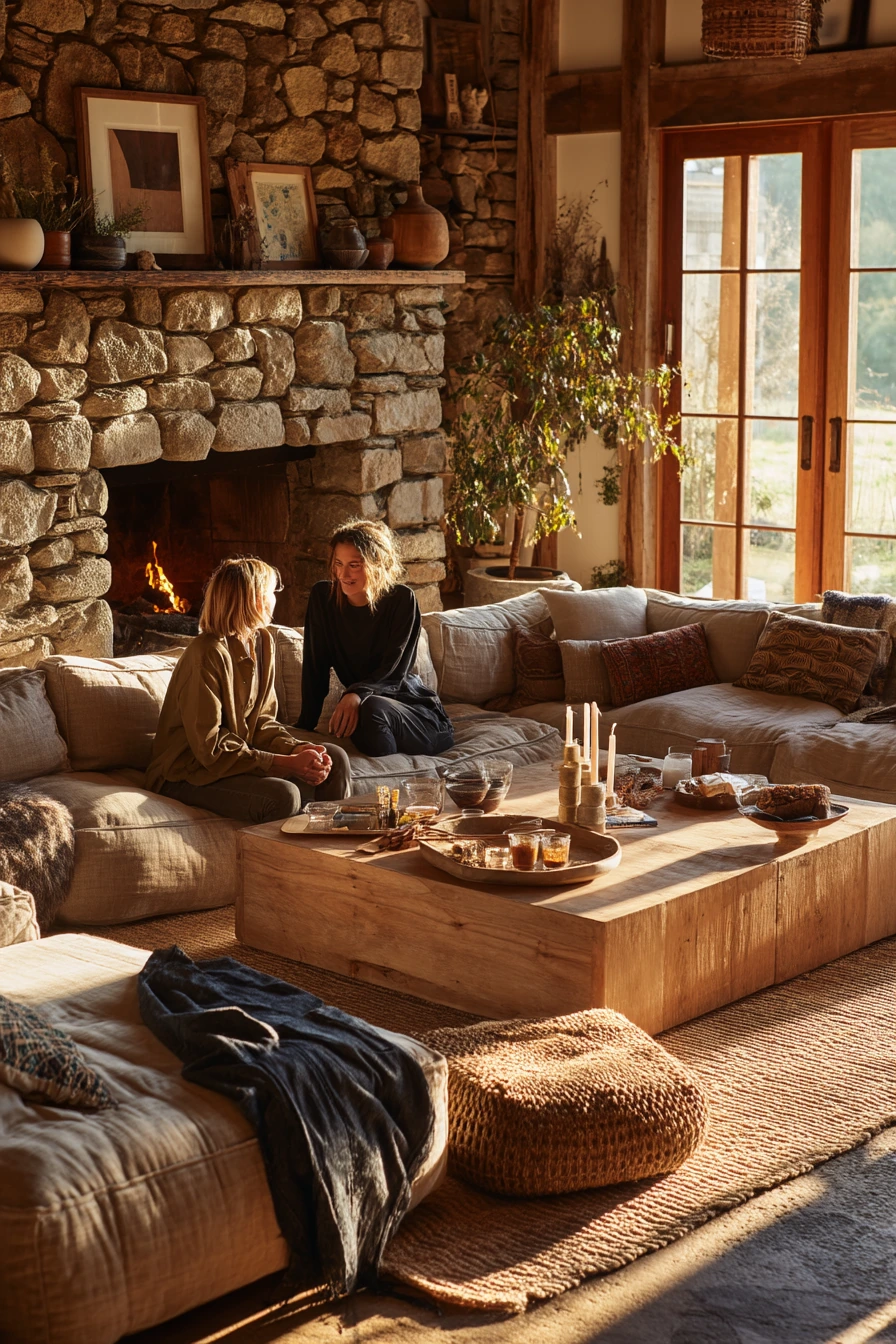 Weekend Hosting in a Relaxed Farmhouse Living Room