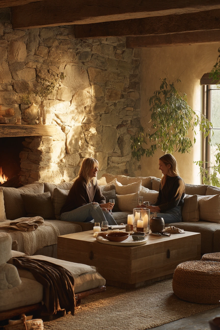 Weekend Hosting in a Relaxed Farmhouse Living Room
