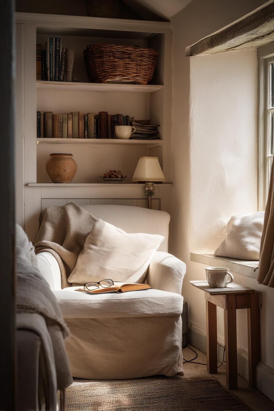 Small Cottage Corner with Reading Nook