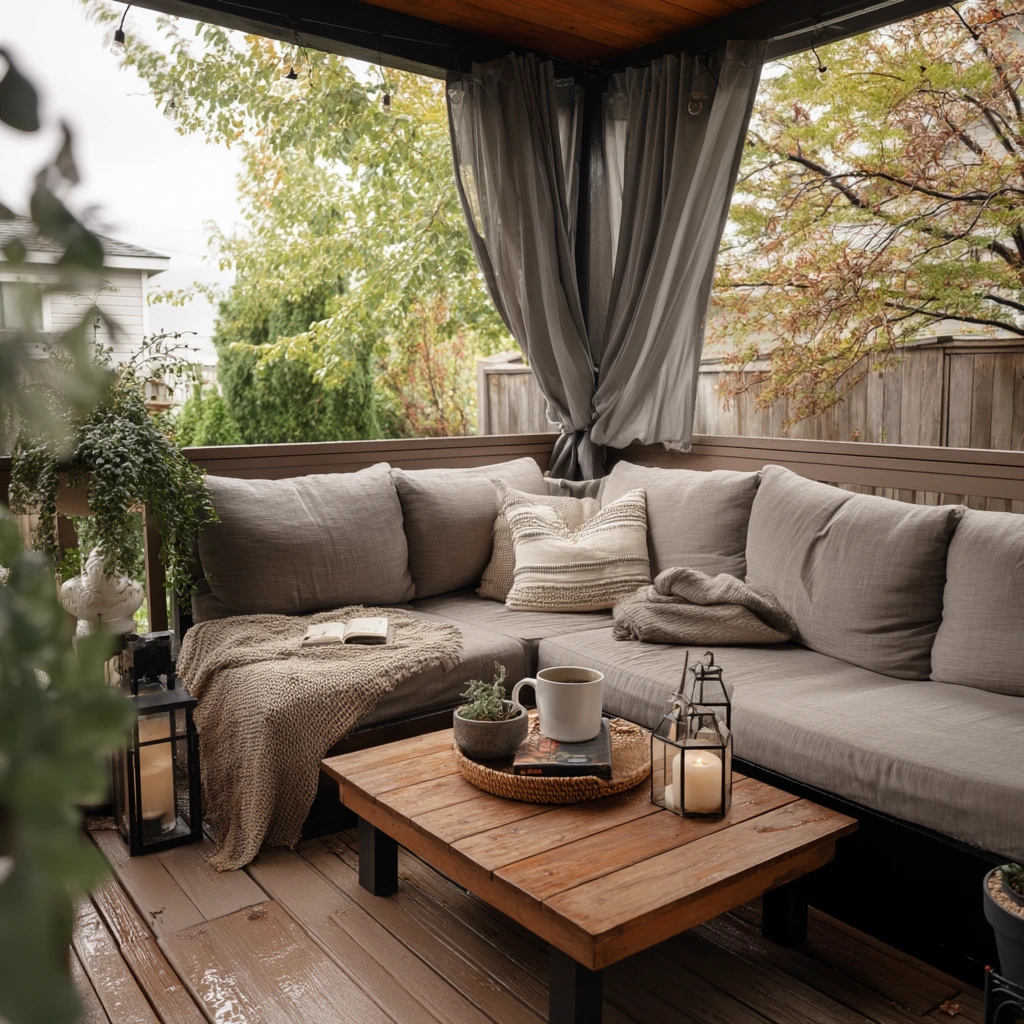 Rainy Day Covered Deck Lounge