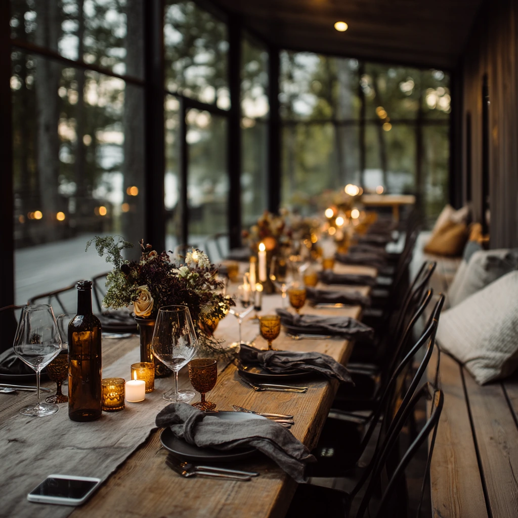 Chic Evening Entertaining Deck