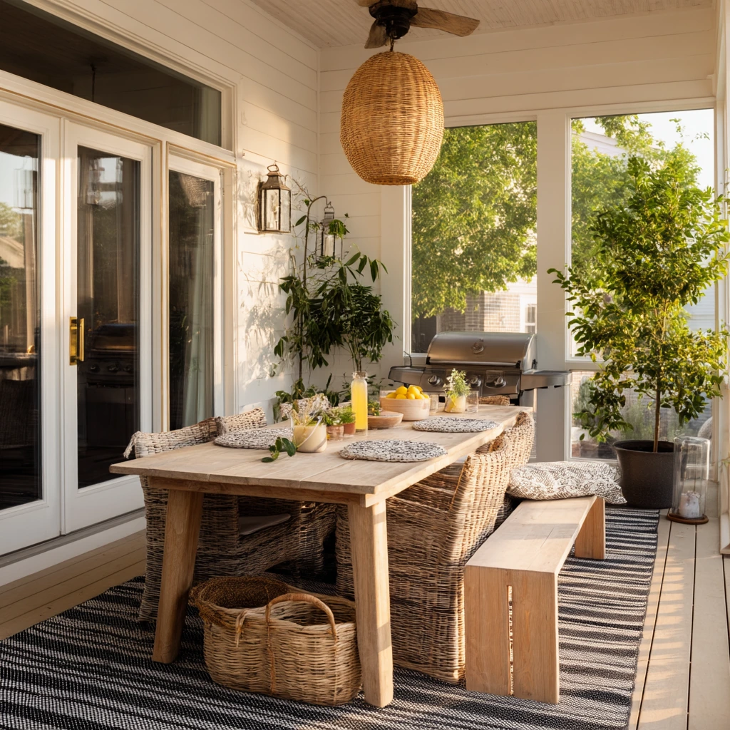 Family-Friendly Covered Deck