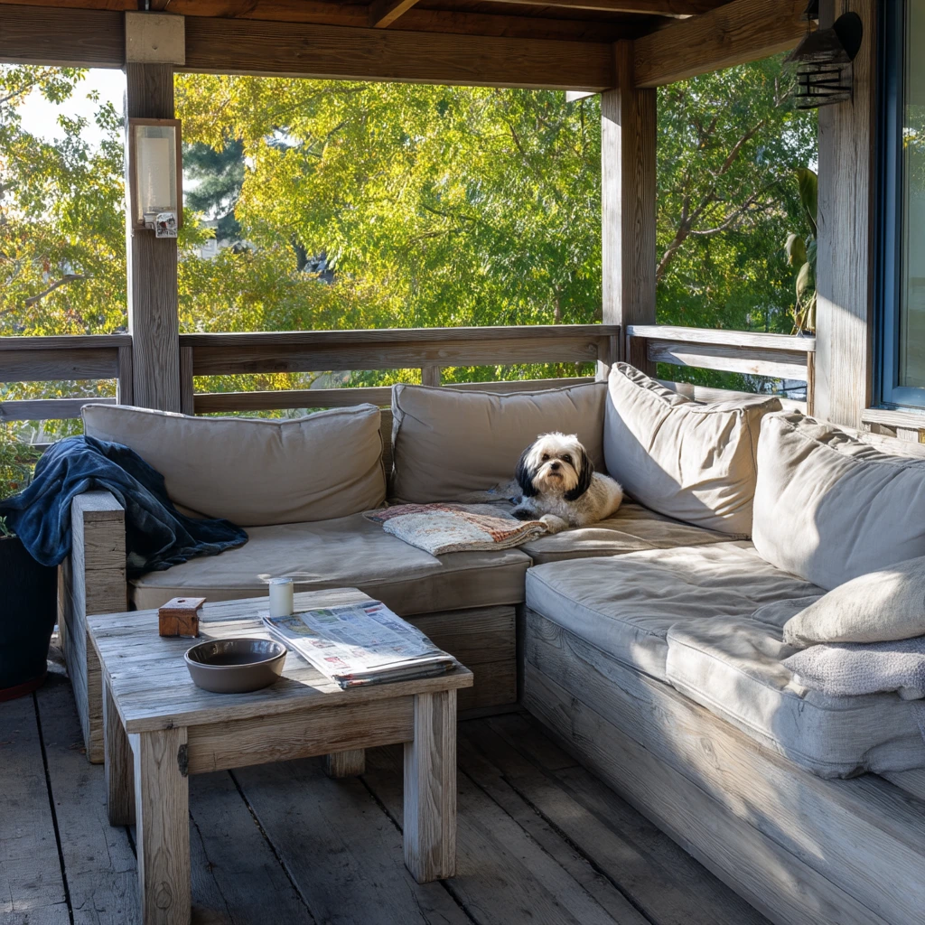 Pet-Loving Covered Deck Morning