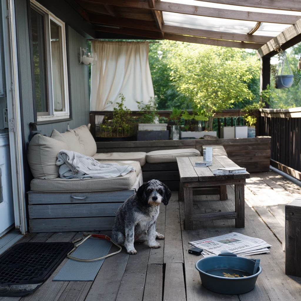 Pet-Loving Covered Deck Morning
