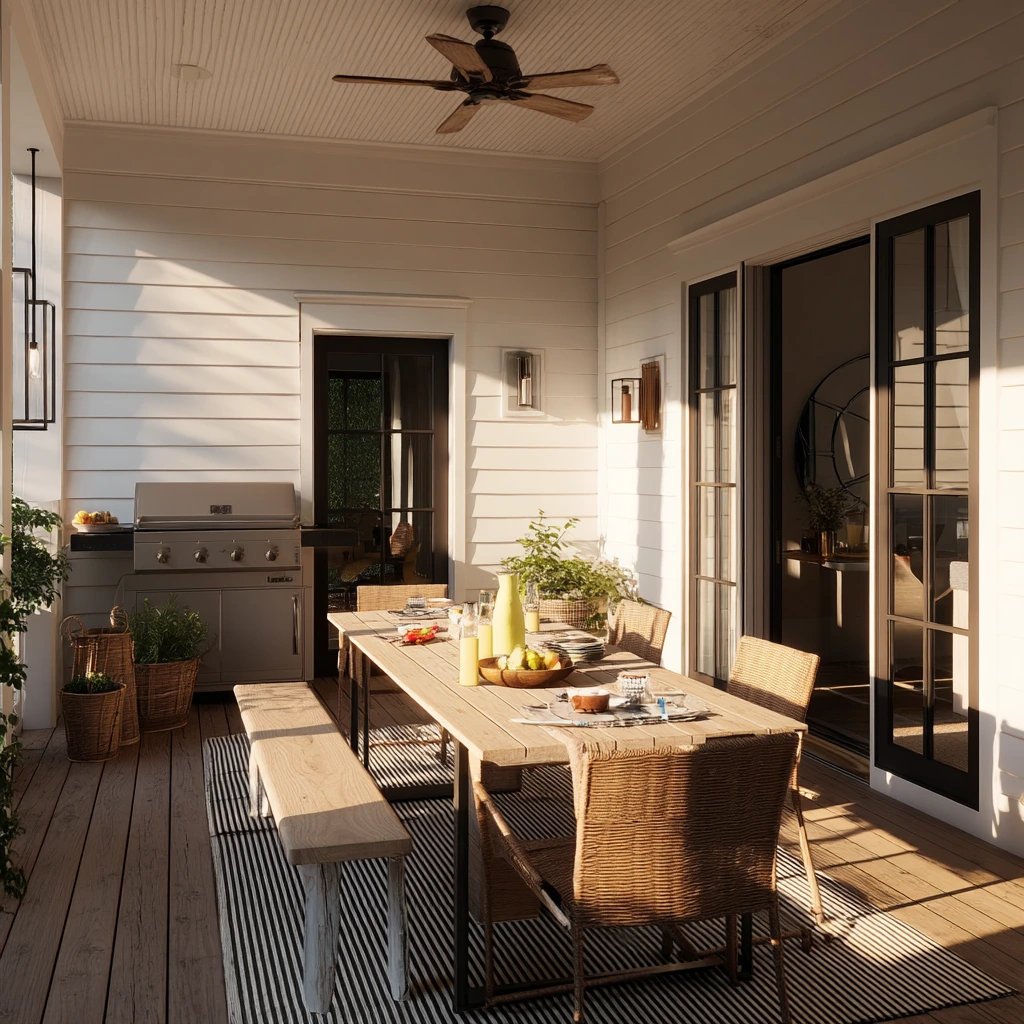 Family-Friendly Covered Deck