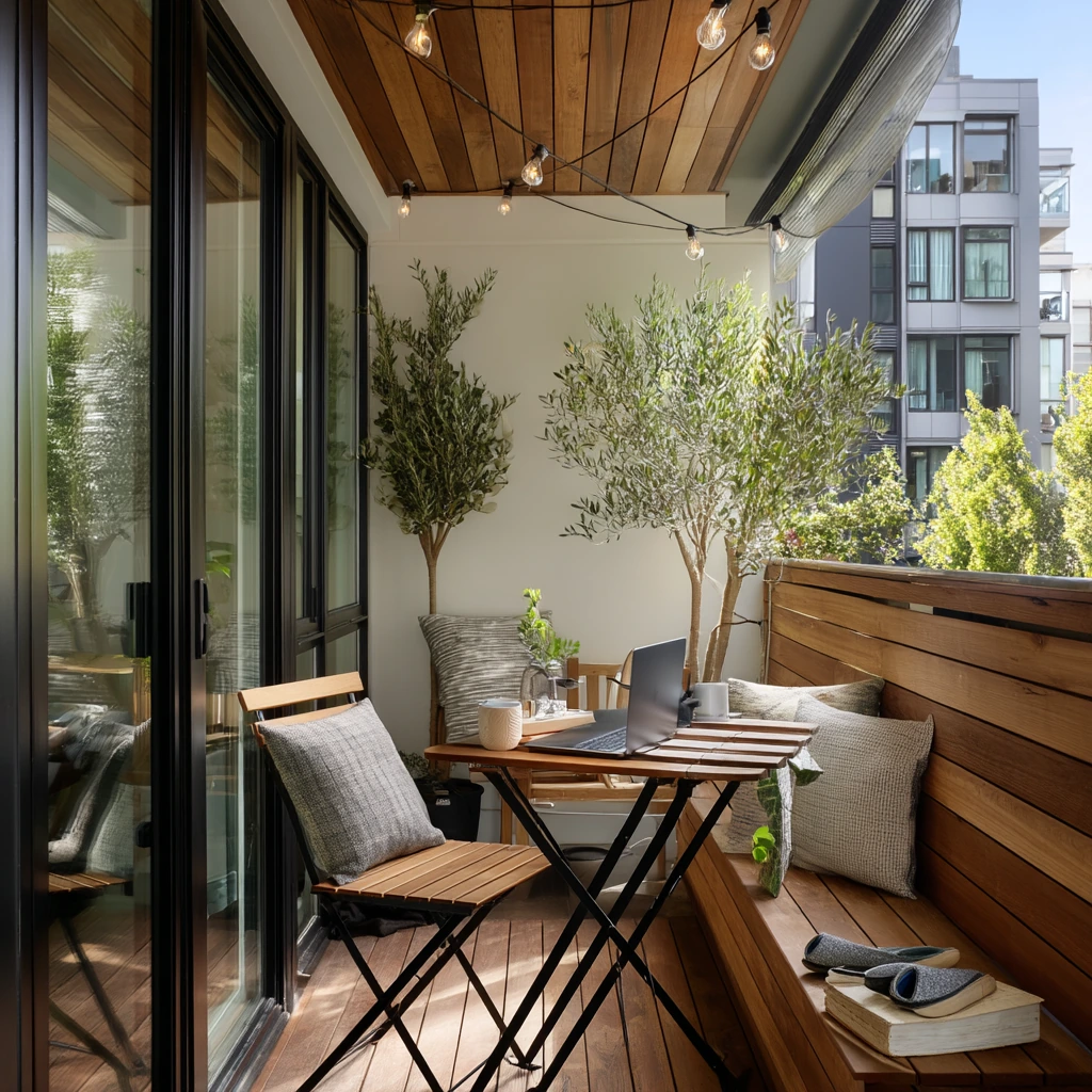 Small-City Covered Deck Retreat