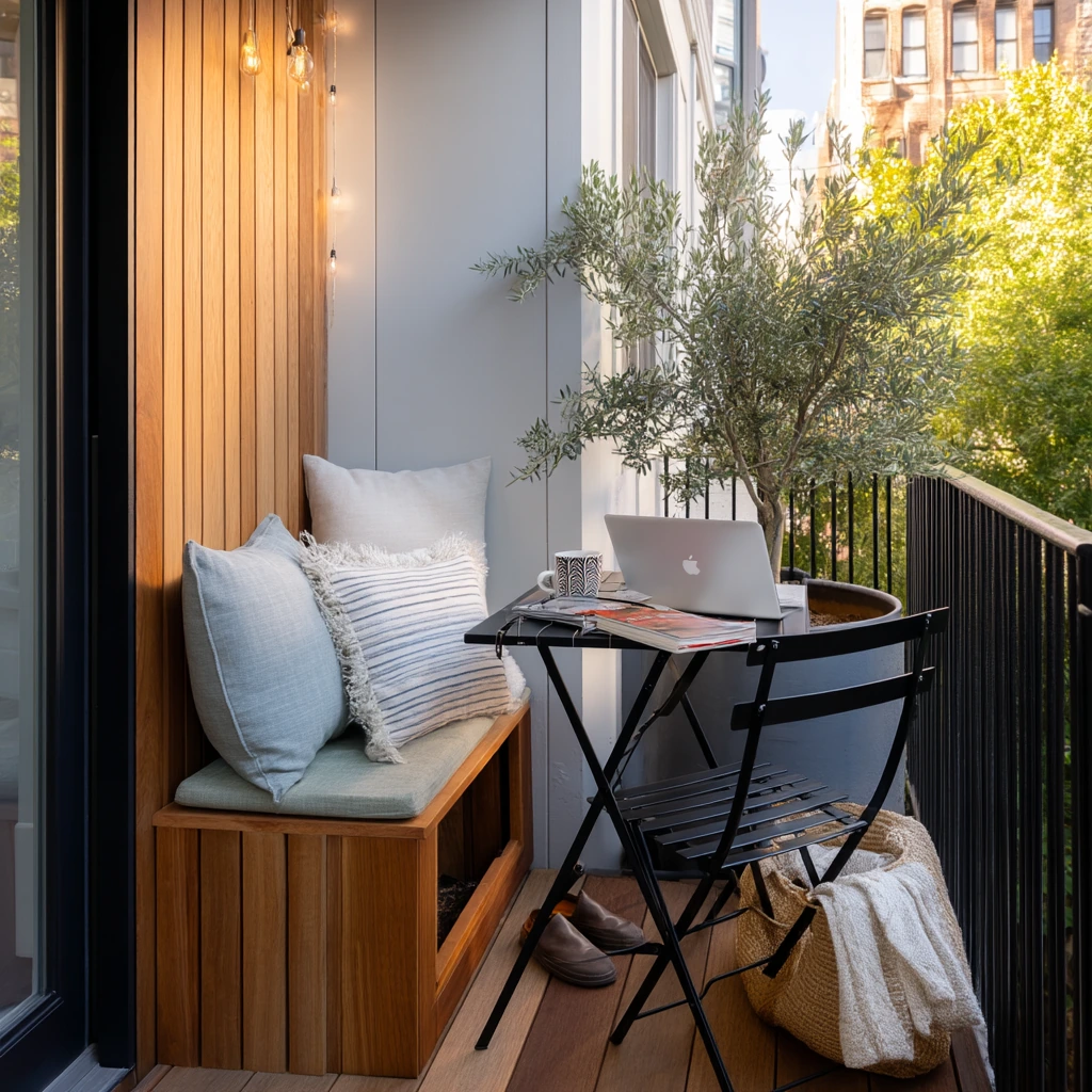 Small-City Covered Deck Retreat