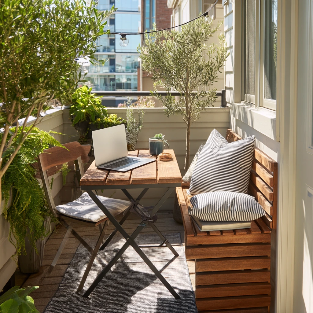 Small-City Covered Deck Retreat