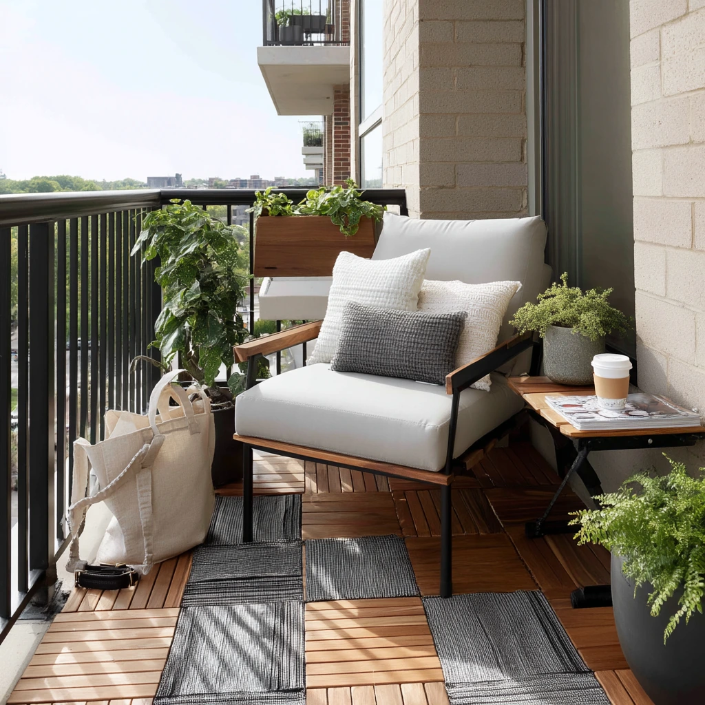 Renter-Friendly Covered Balcony Deck