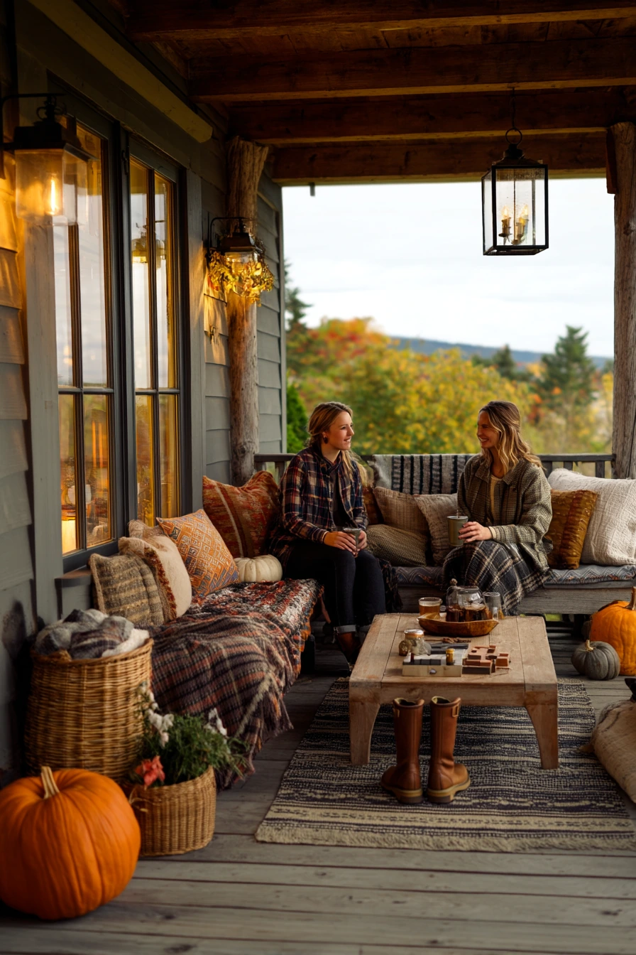 Seasonal Fall Porch Gathering