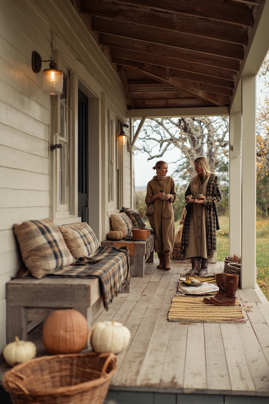 Seasonal Fall Porch Gathering