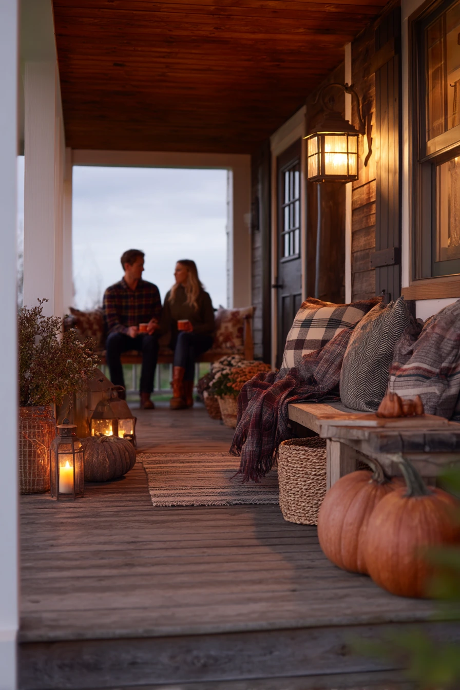 Seasonal Fall Porch Gathering