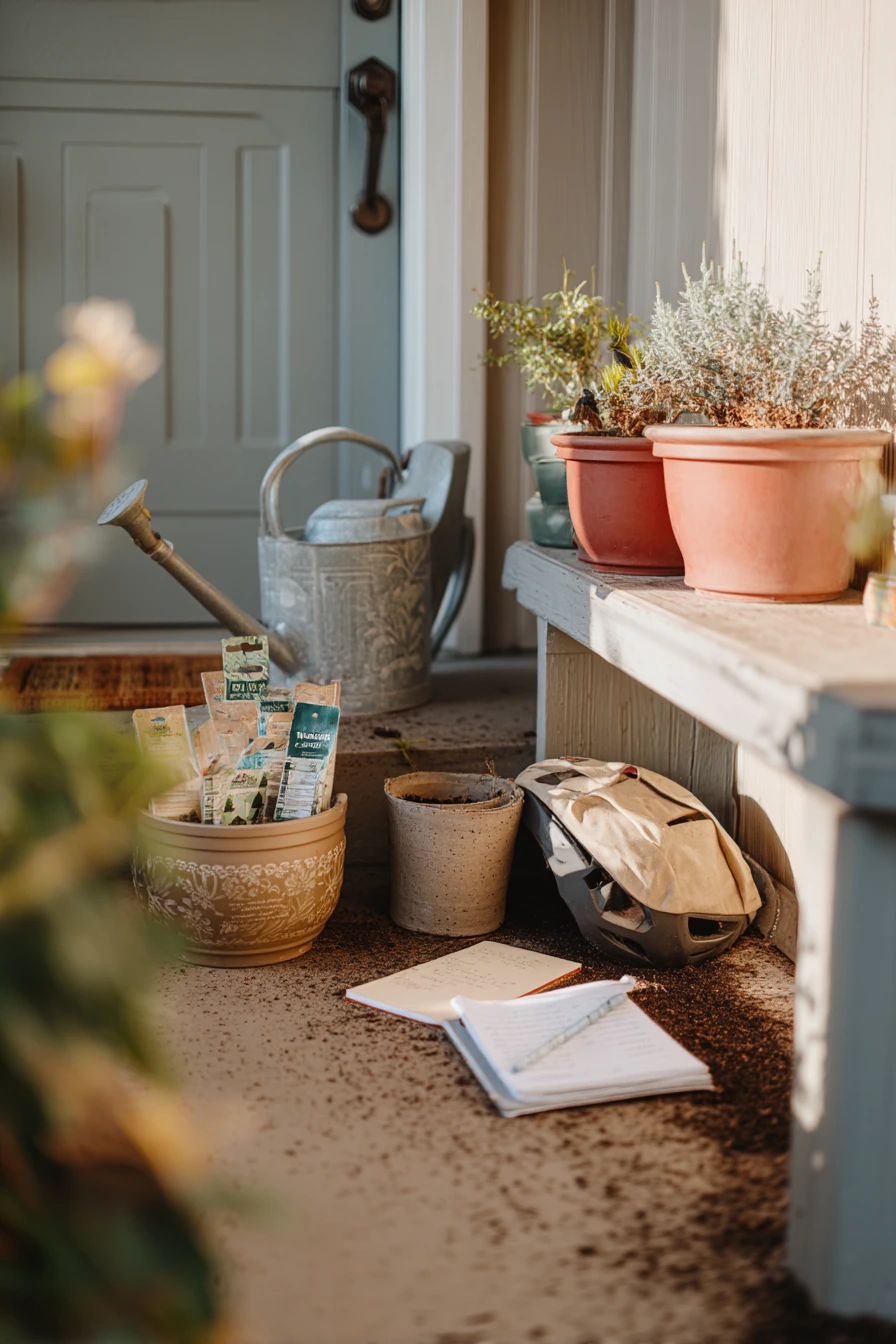 Front Porch with Garden-Morning Ritual
