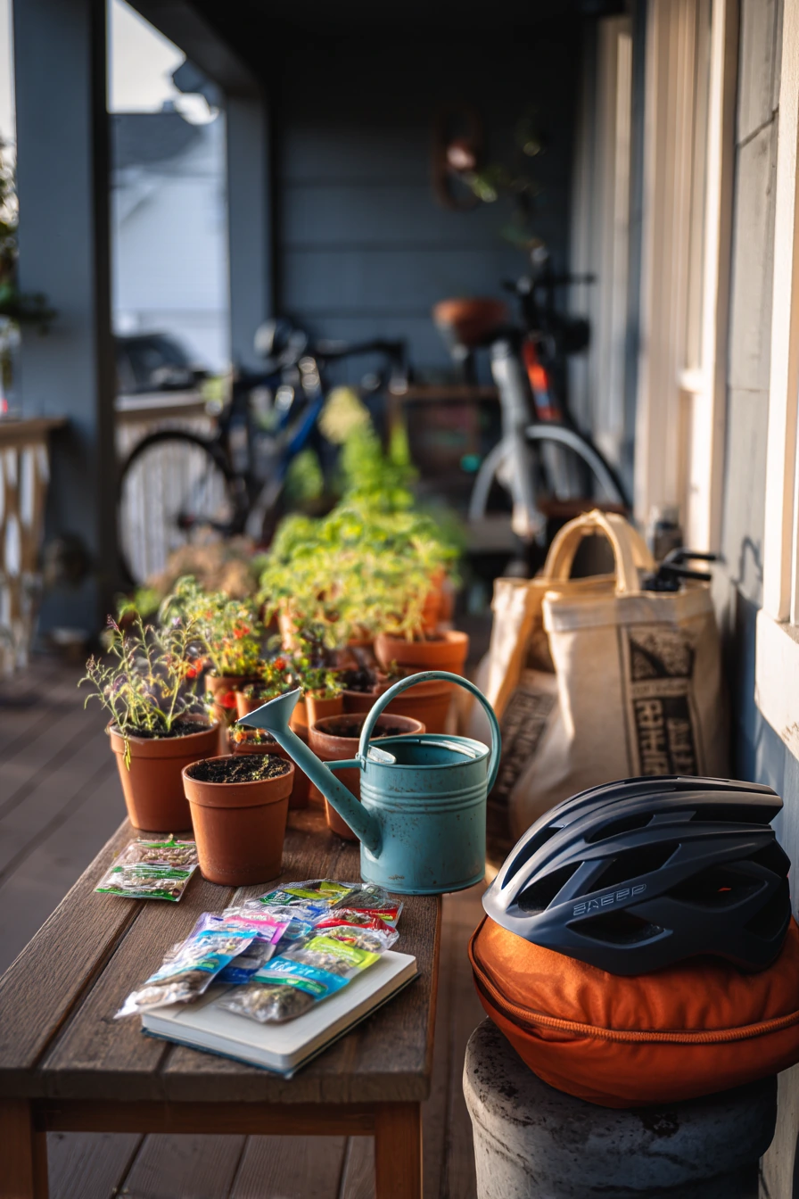 Front Porch with Garden-Morning Ritual