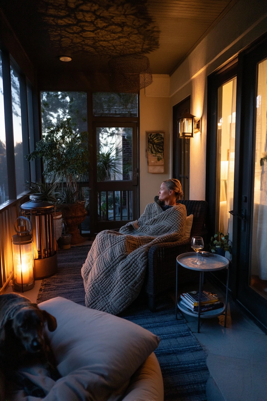 Cozy Porch for Cool Evenings