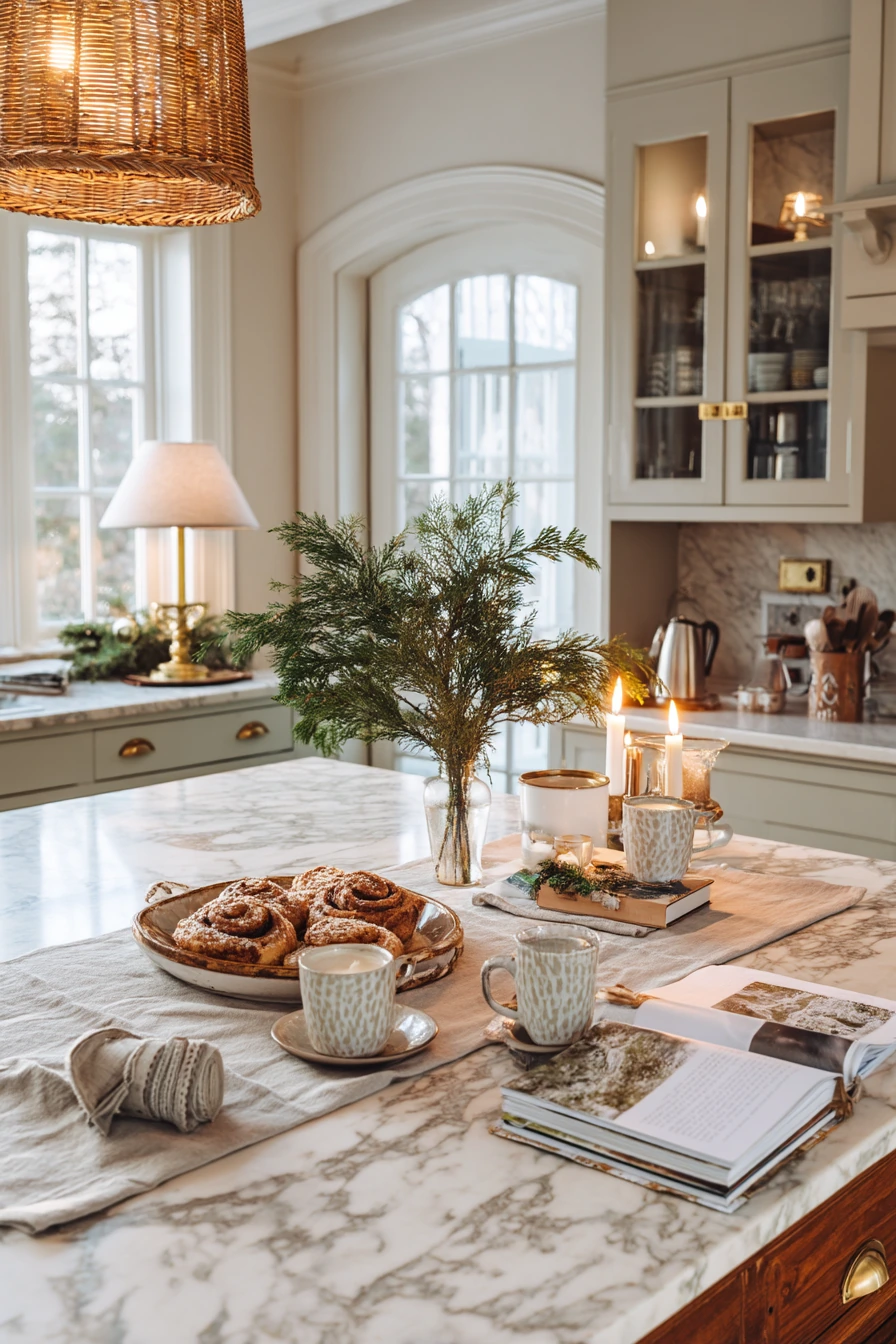 Holiday-Ready Kitchen with Subtle Seasonal Warmth
