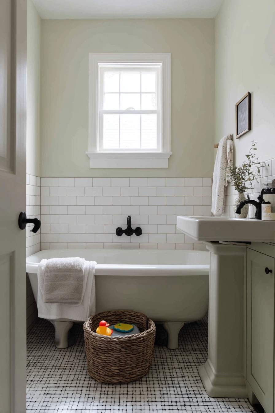 Weekend Reset in a Craftsman Hall Bath