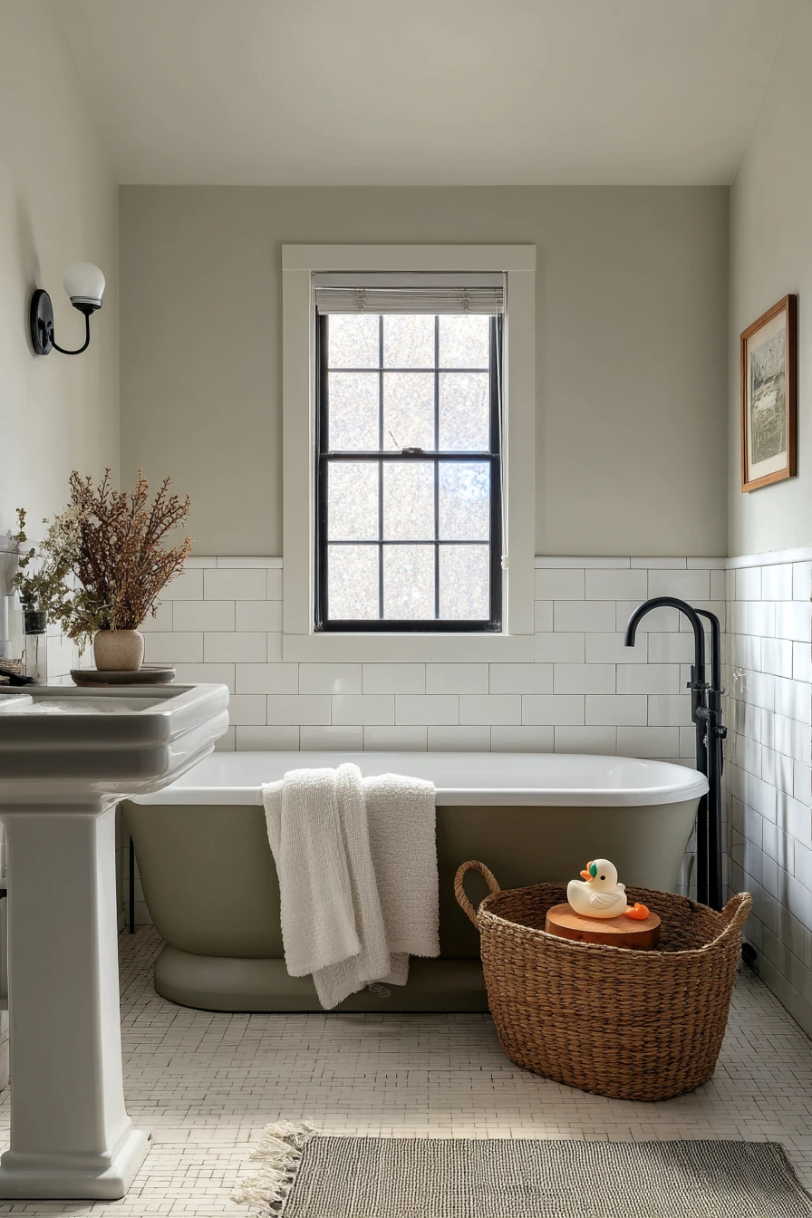 Weekend Reset in a Craftsman Hall Bath
