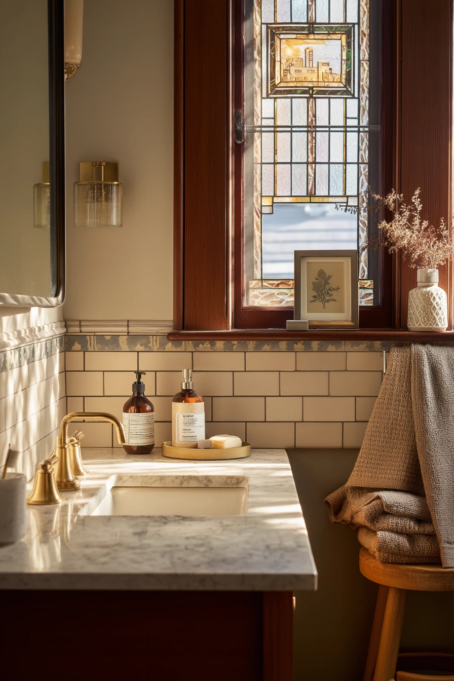 Craftsman Bath with Antique Character