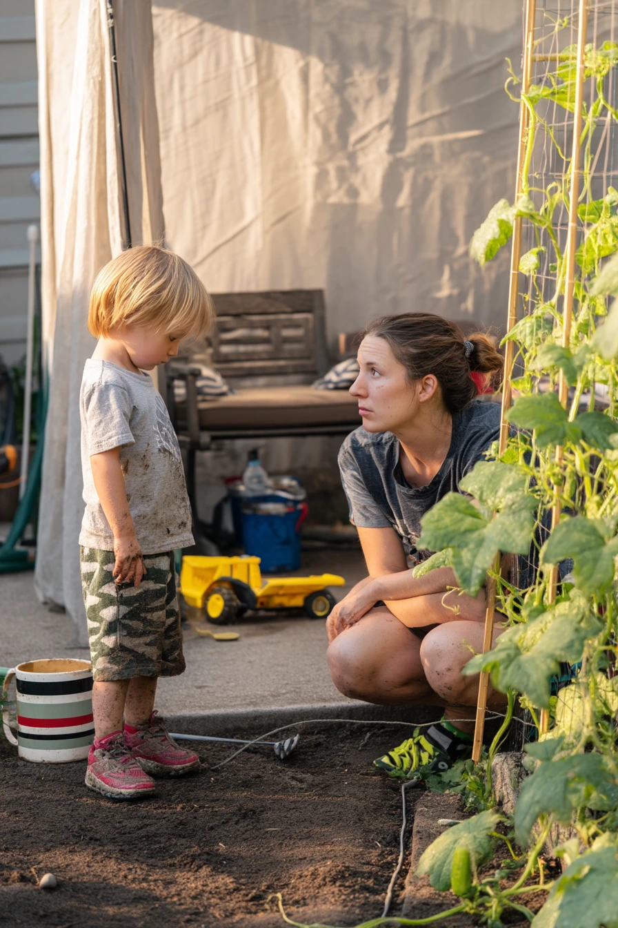 Kids Help in the Garden