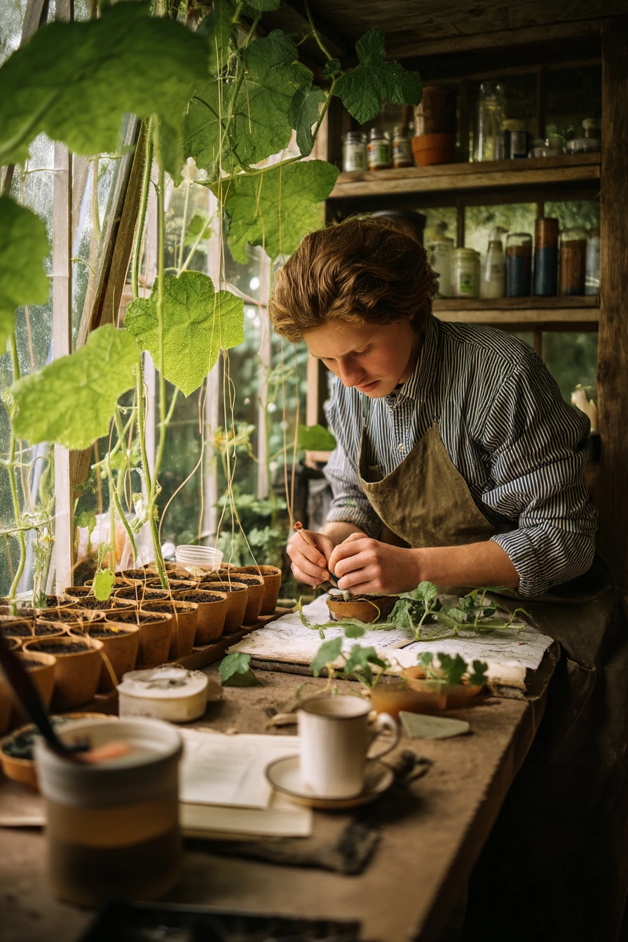 Greenhouse Cucumber Training Moment