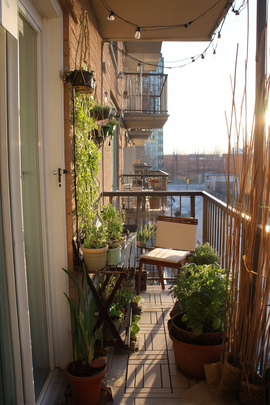 Balcony Trellis for a Small Apartment