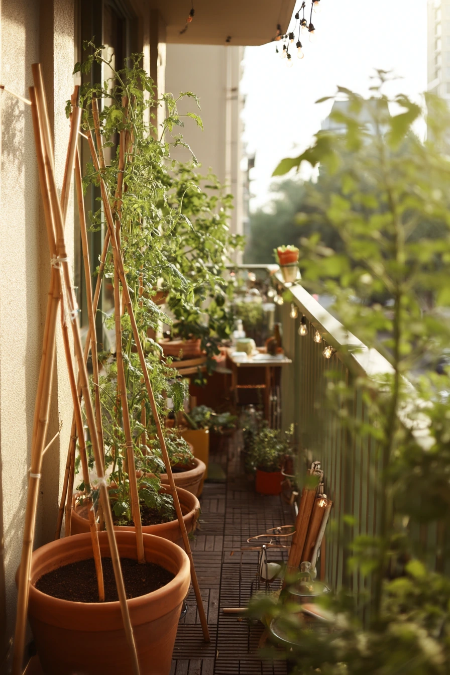 Balcony Trellis for a Small Apartment