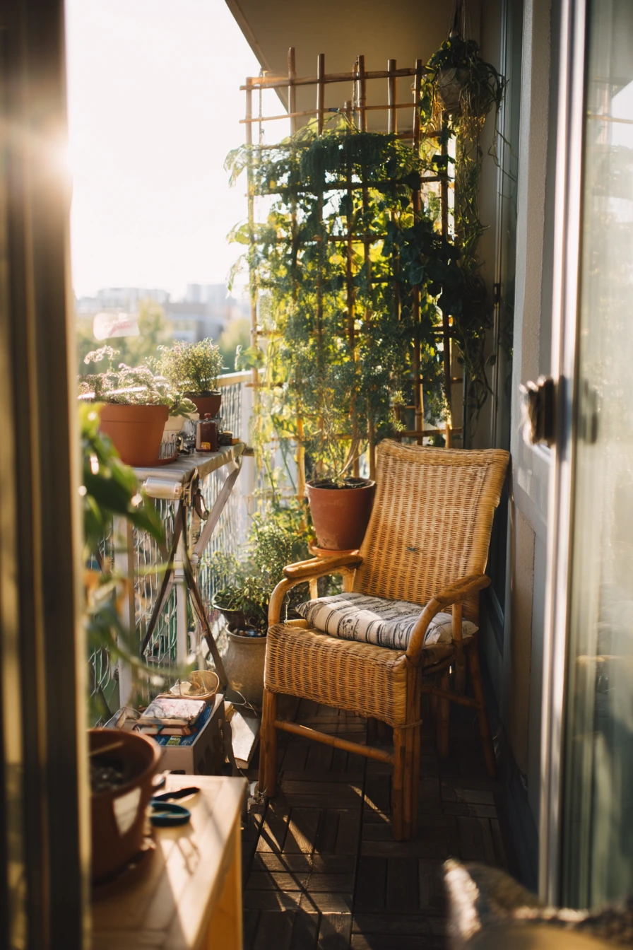 Balcony Trellis for a Small Apartment