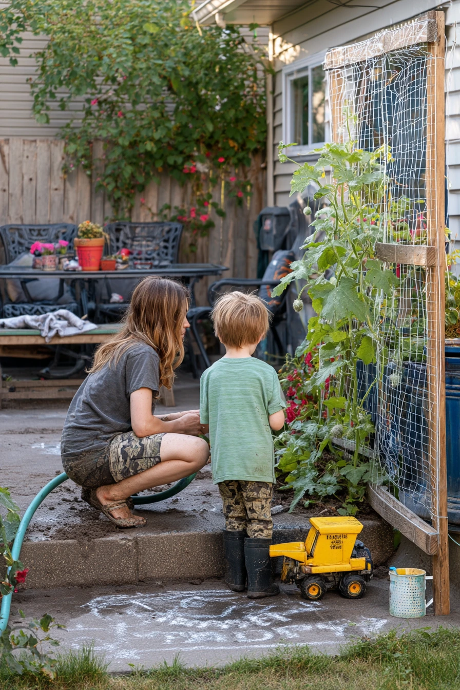 Kids Help in the Garden