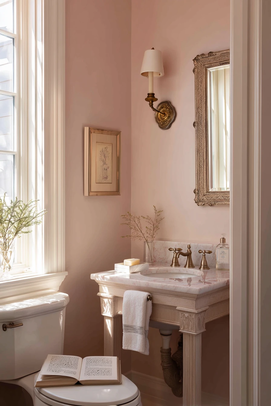 Blush Guest Bath Glow-Up