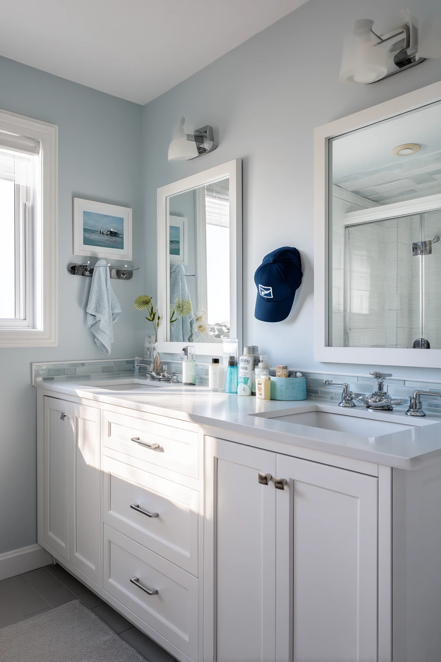 Clean Morning Teen Bathroom