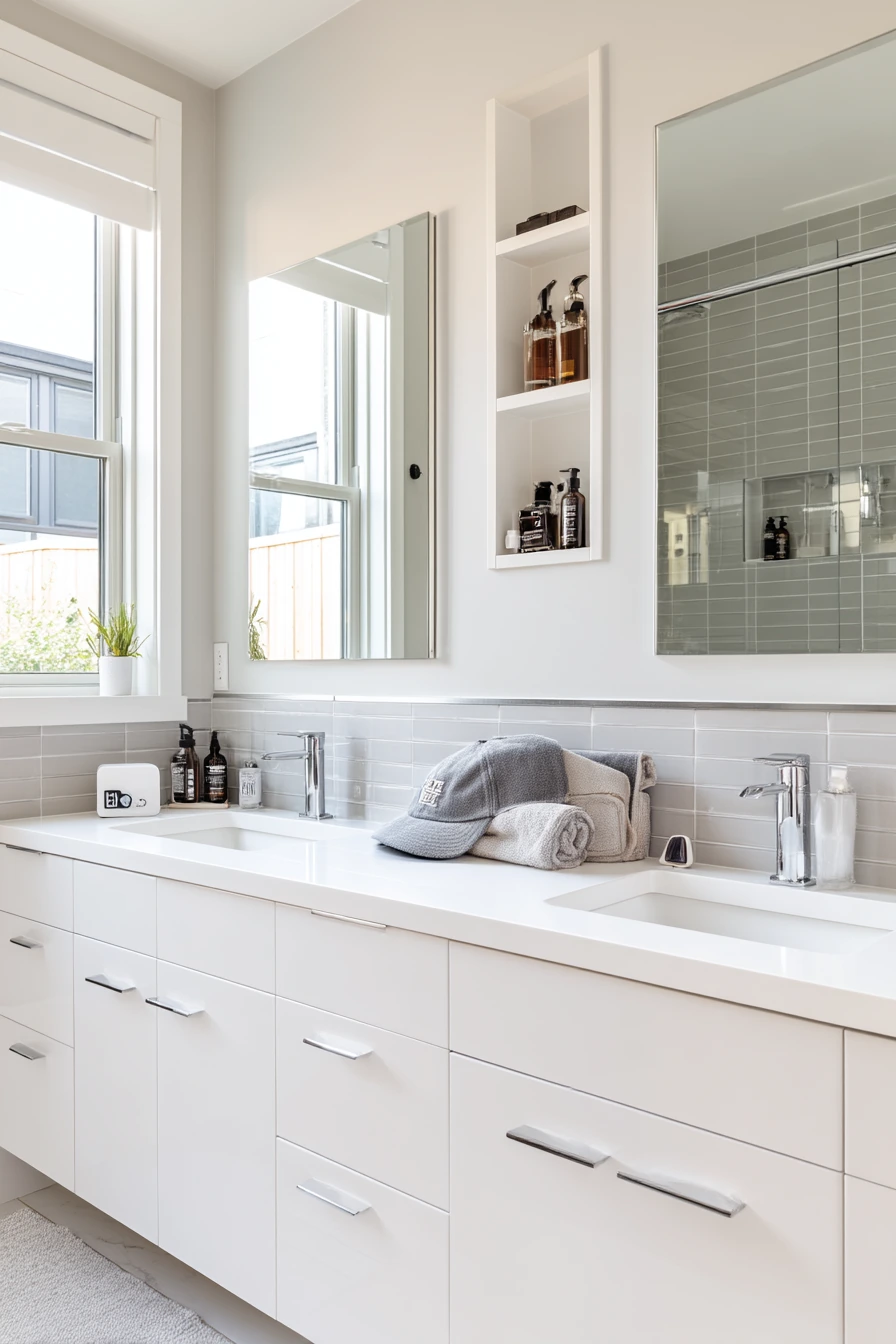 Clean Morning Teen Bathroom