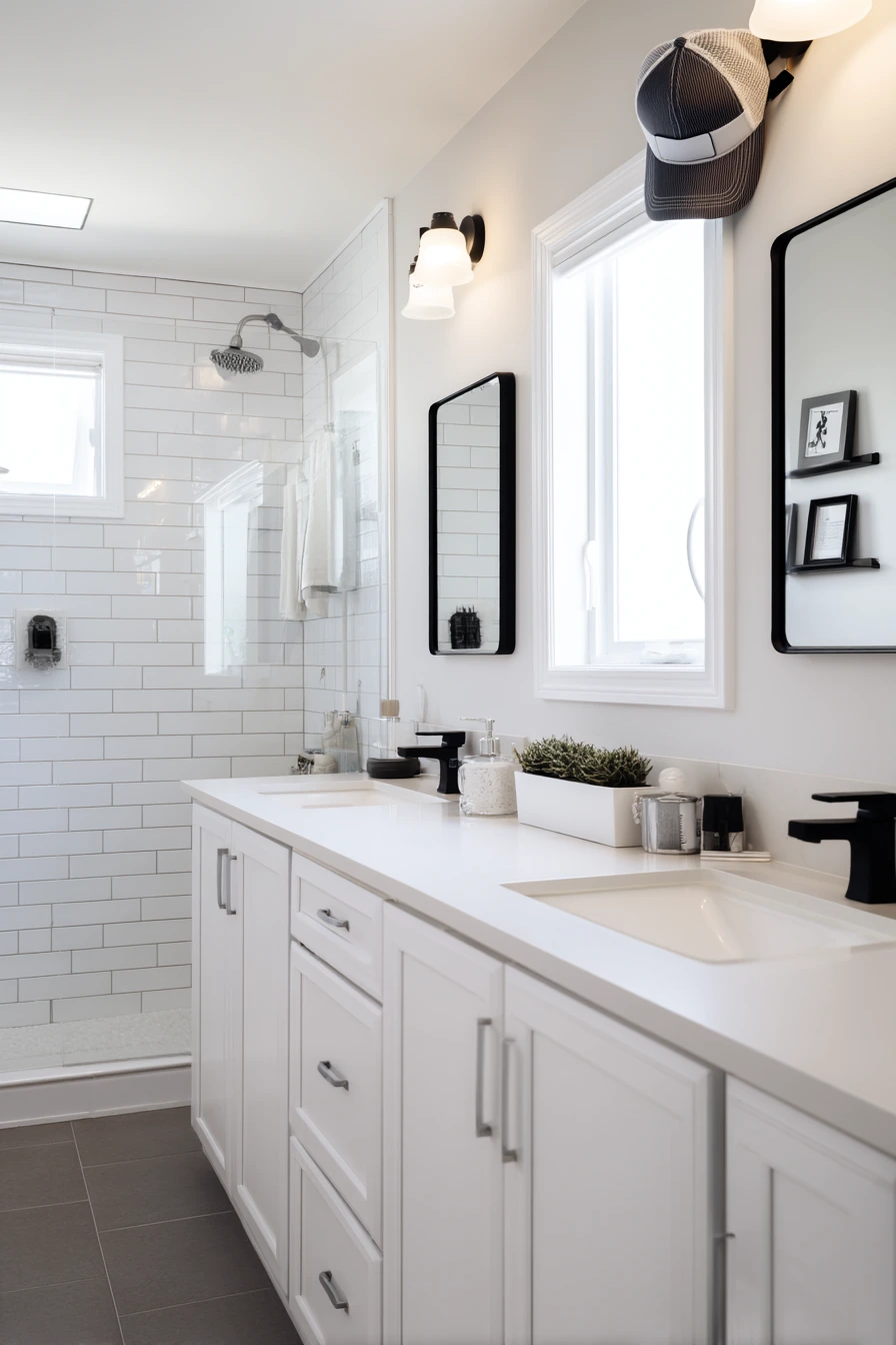 Clean Morning Teen Bathroom