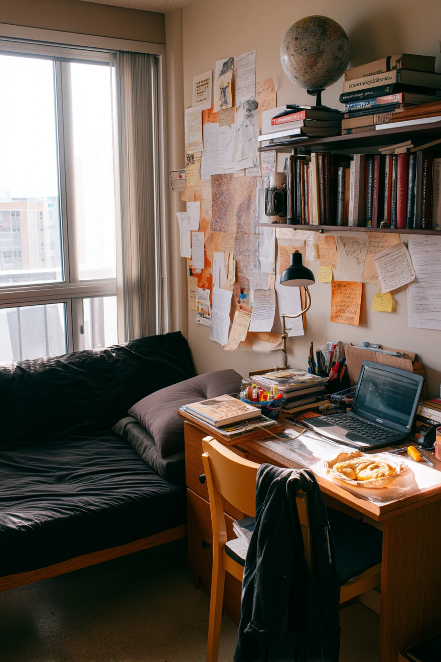 Student Apartment Study Nook Living Room