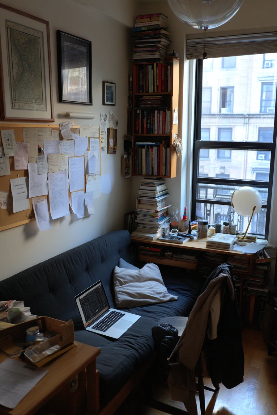 Student Apartment Study Nook Living Room