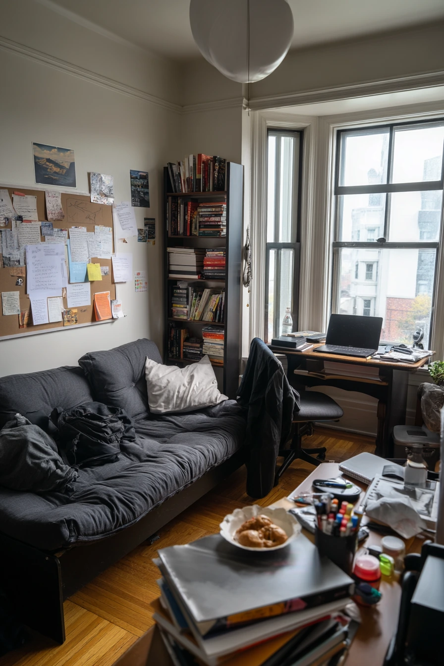 Student Apartment Study Nook Living Room
