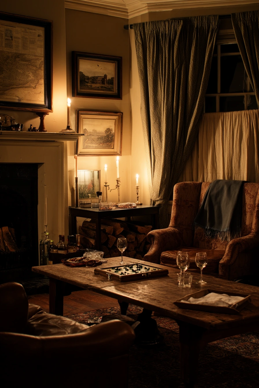 Cozy After-Dinner Conversation Space