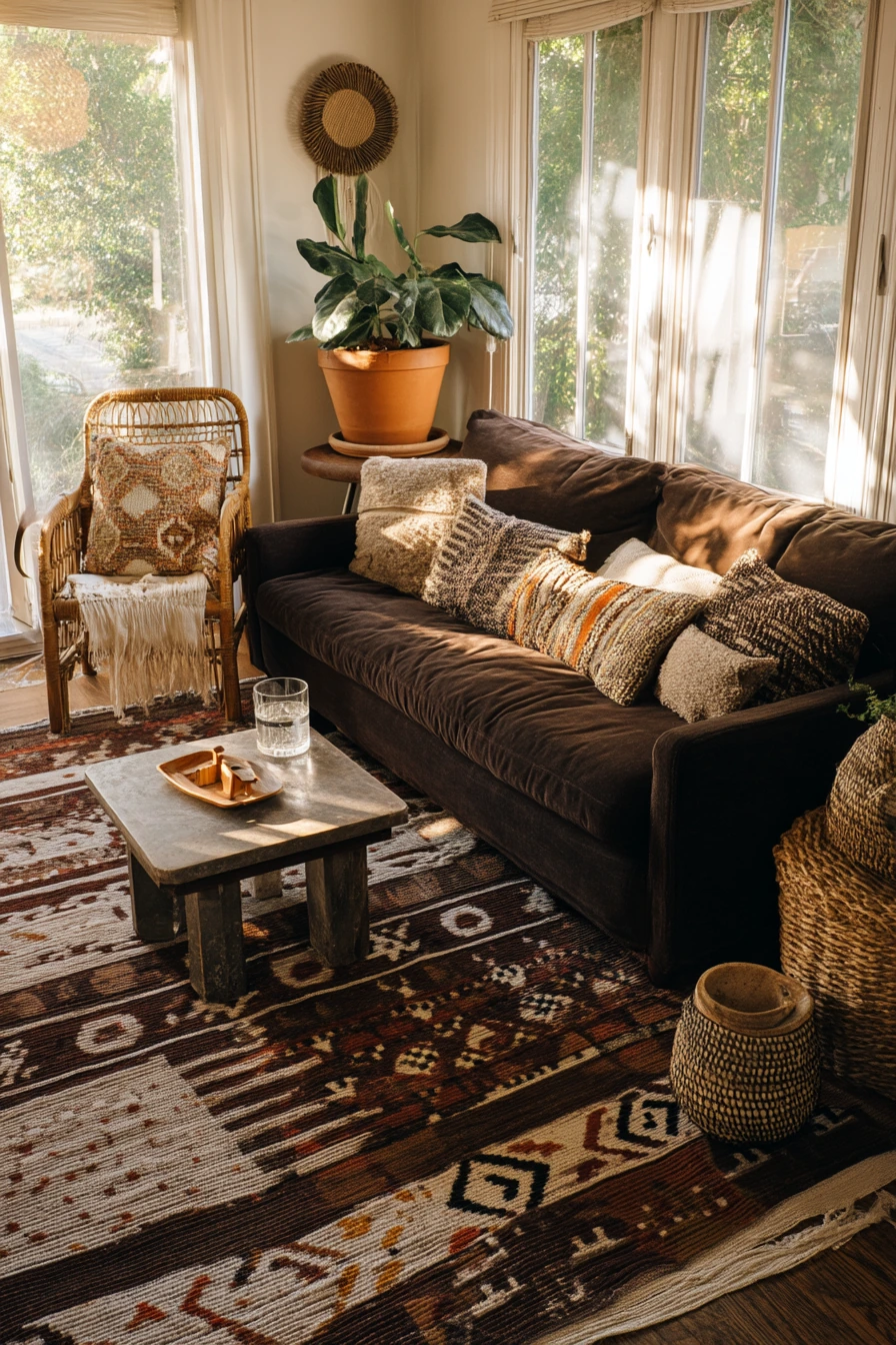 6. Earthy Boho Layering