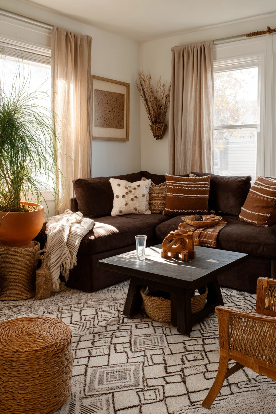 6. Earthy Boho Layering