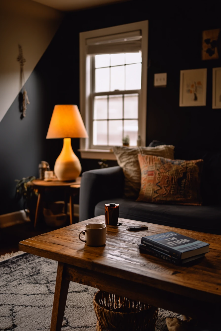 Budget Dark Living Room Refresh