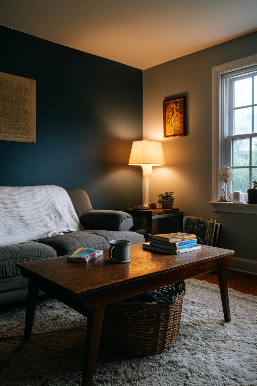 Budget Dark Living Room Refresh