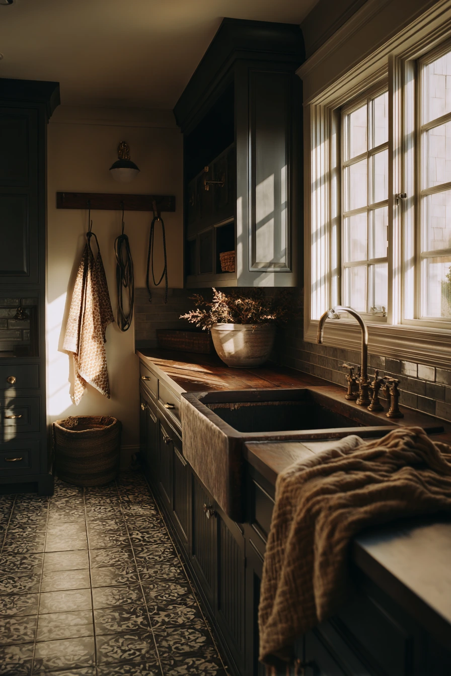 Laundry and Dog Wash Combo in Smoky Navy