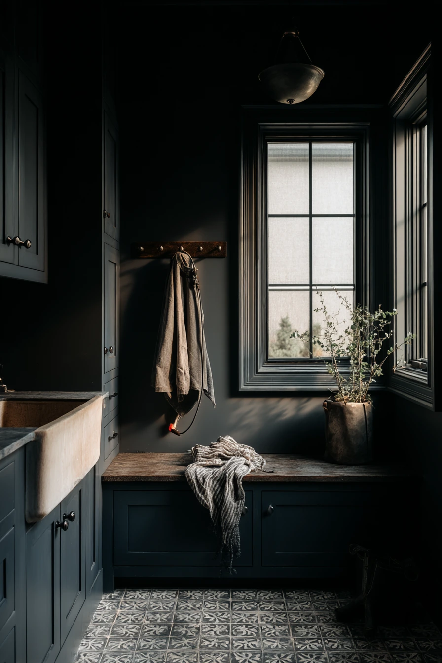Laundry and Dog Wash Combo in Smoky Navy