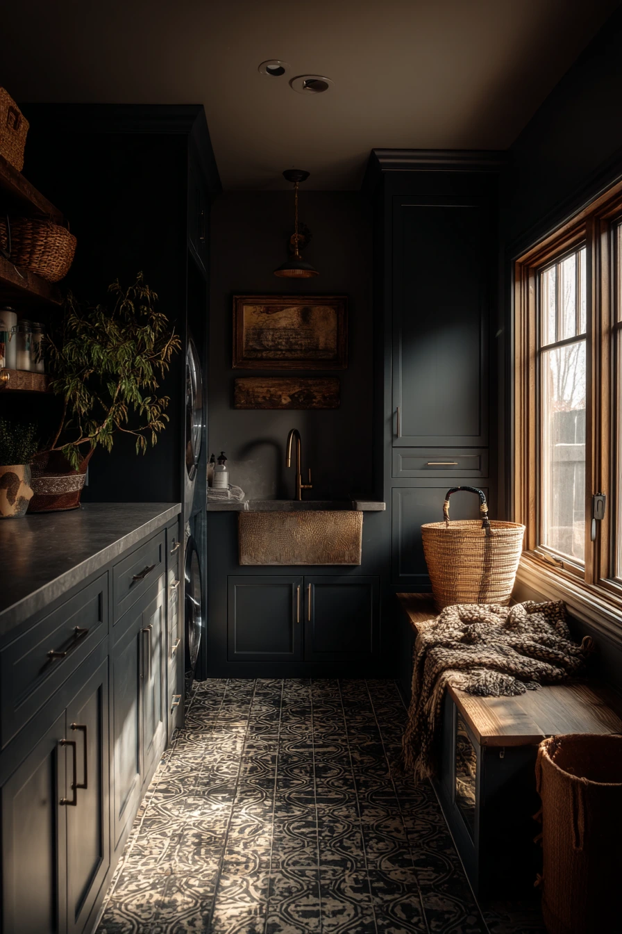 Laundry and Dog Wash Combo in Smoky Navy