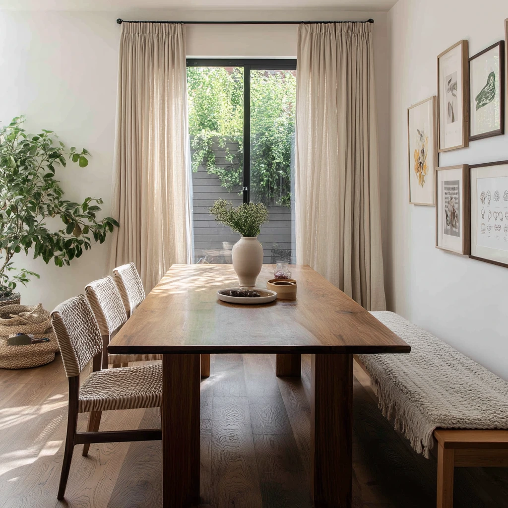 dark wood floor dining room ideas