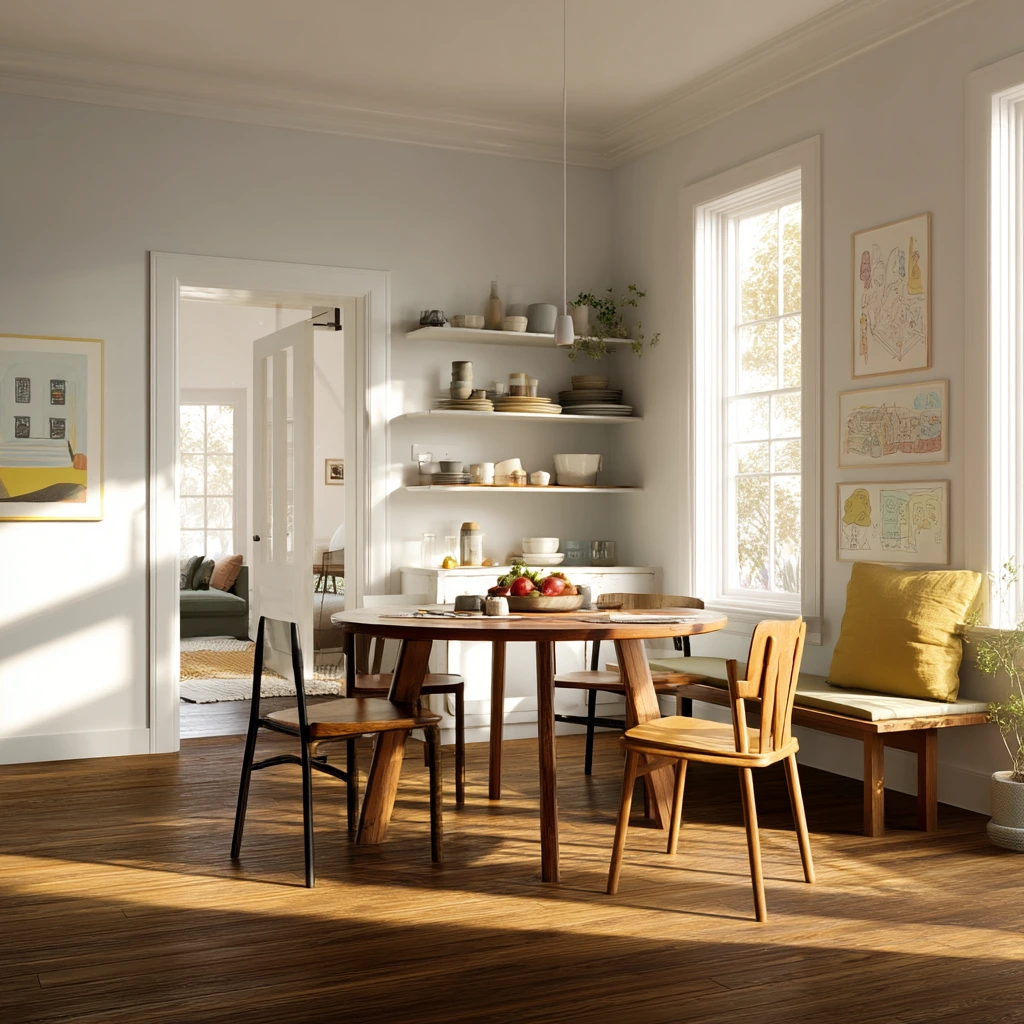 Bright Breakfast-to-Dinner Dining Space