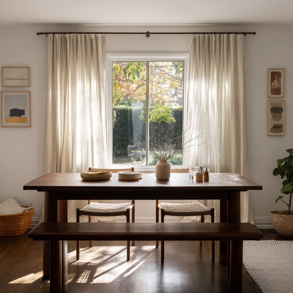Sunday Family Dining Room with Dark Oak Floors