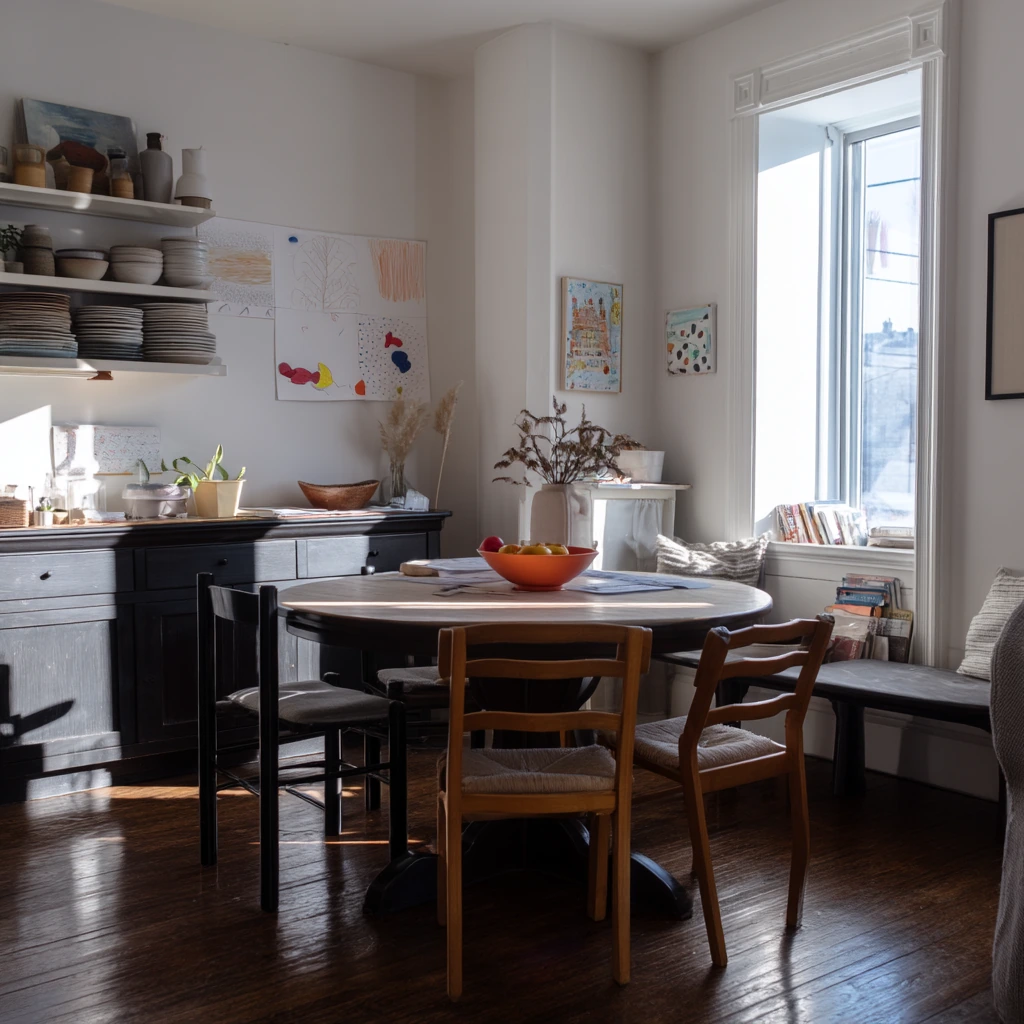 Bright Breakfast-to-Dinner Dining Space