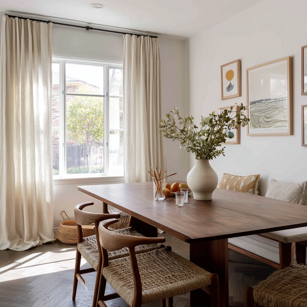 Sunday Family Dining Room with Dark Oak Floors