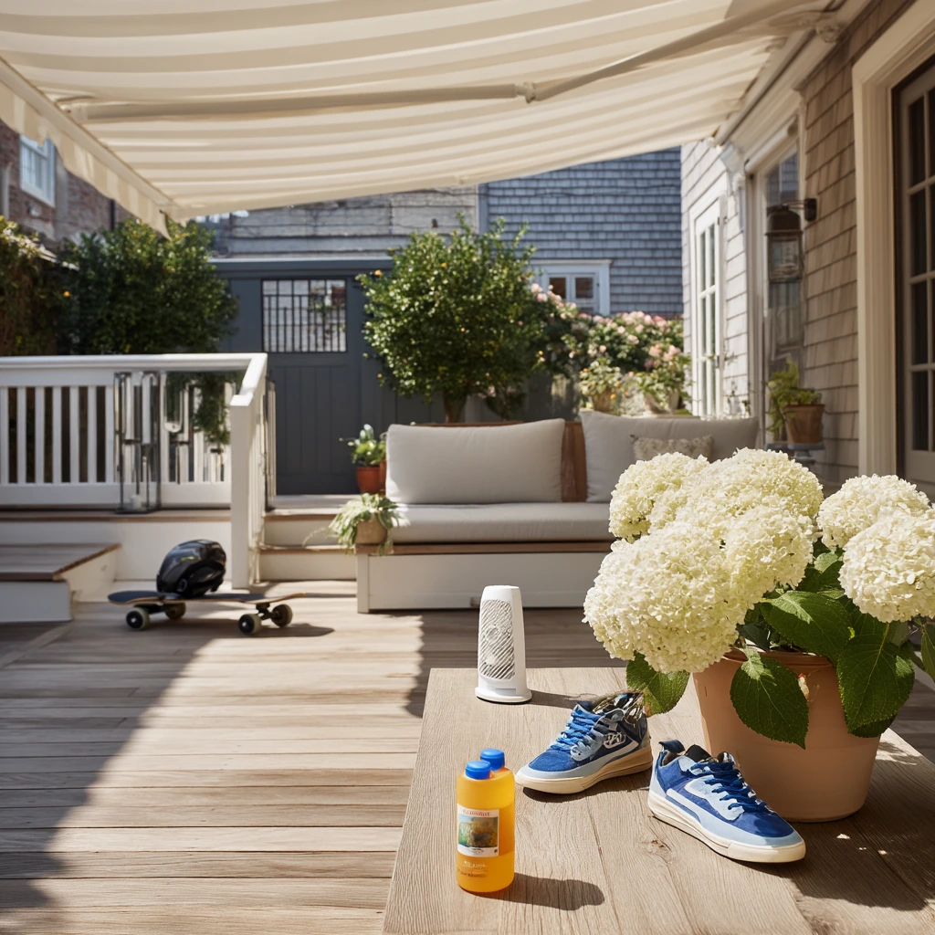 Motorized Awning for Hot Afternoon Privacy